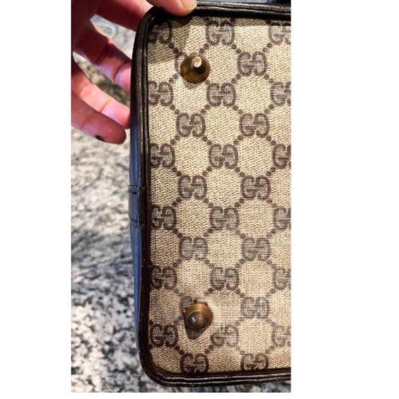 1960' GUCCI ANTIQUE TRAIN CASE LUGGAGE BAG - Picture 5 of 16